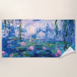 Serviette De Plage Les puits de Claude Monet<br><div class="desc">Visitez mon magasin pour plus de design intéressant et plus de choix de couleurs => zazzle.com/iwheels*</div>