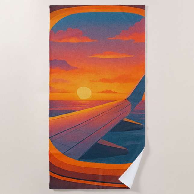 Serviette De Plage les vacances sont (Devant)