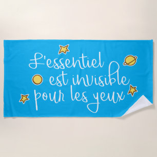 Serviette De Plage L'essentiel invisible pour les yeux