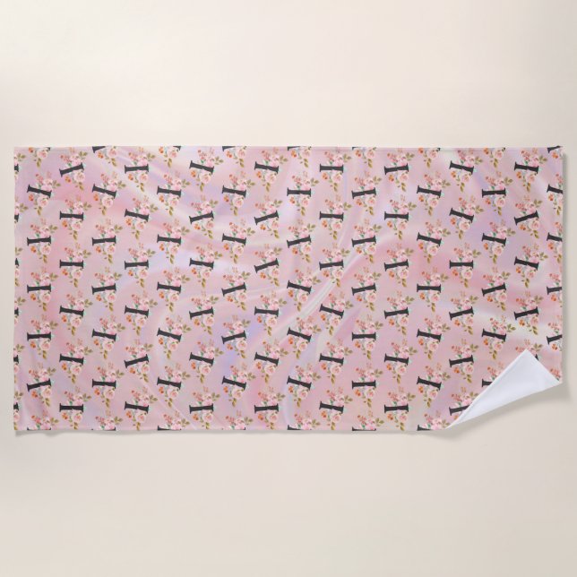 Serviette De Plage Lettre I (Devant)