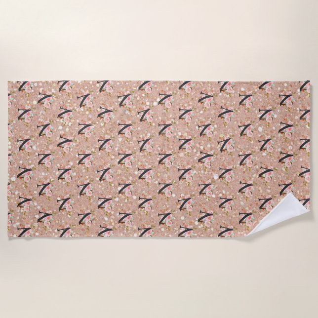 Serviette De Plage Lettre N (Devant)