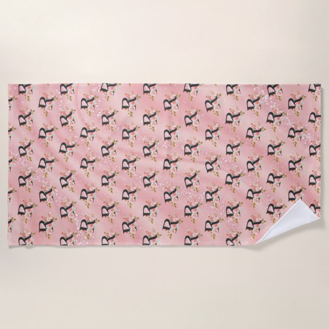 Serviette De Plage Lettre R (Devant)