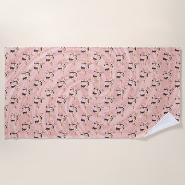 Serviette De Plage Lettre U (Devant)