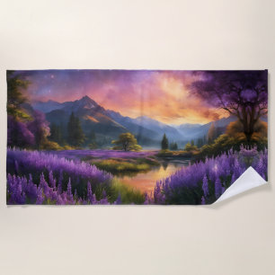 Serviette De Plage Levée solaire de Purple Mountain Valley
