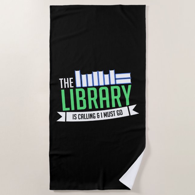 Serviette De Plage Librairie Livres Cadeau (Devant)