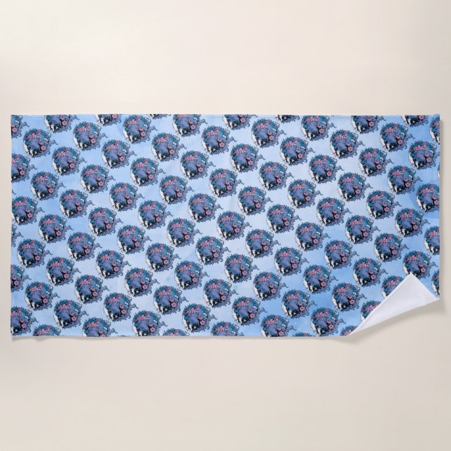 Serviette De Plage Licorne (Devant)