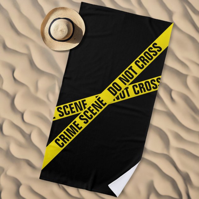 Serviette De Plage Lieu du crime (Créateur téléchargé)