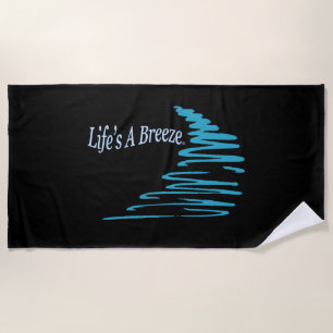 Serviette De Plage Life’s a Breeze® Squiggly Lines Go With the Flow!