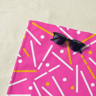 Serviette De Plage Lignes Motif 1