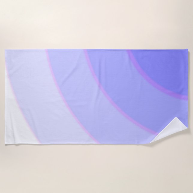 Serviette de plage Lilac Swirls (Devant)
