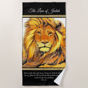 Serviette De Plage Lion de Juda