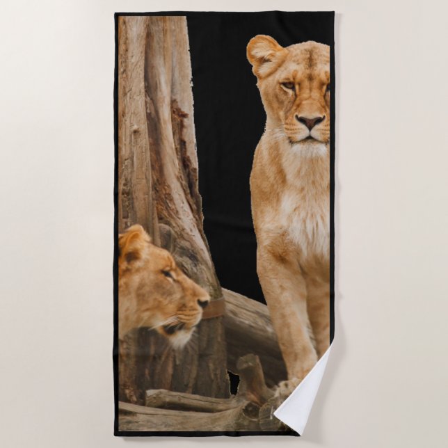 Serviette de plage Lioness (Devant)