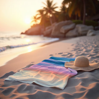 Serviette De Plage Liquide Abstrait de la houle de Pêche