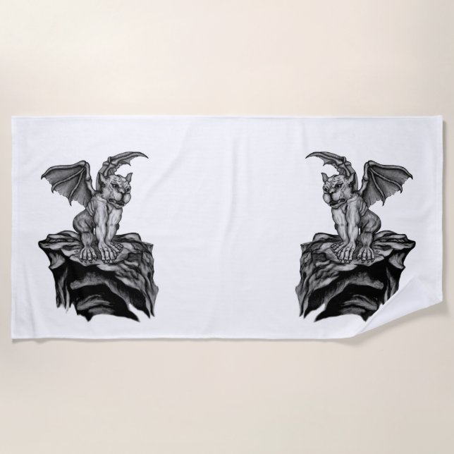 Serviette De Plage Little Golem Gargoyle (Devant)