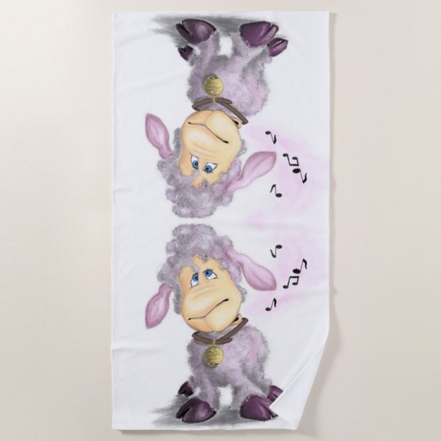 Serviette de plage Little Lamb (Devant)