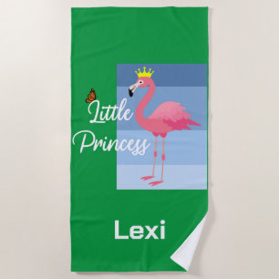 Serviette De Plage Little Princess Flamant rose rose - Beach Towe