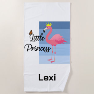 Serviette De Plage Little Princess Flamant rose rose - Beach Towe