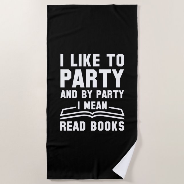 Serviette De Plage Livres de fête à lire (Devant)