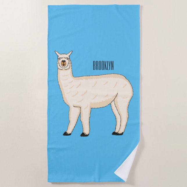 Serviette De Plage Llama (Devant)