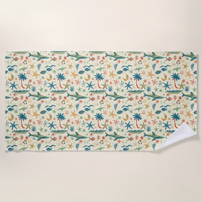 Serviette De Plage L'Océan Est Tout Ce Que Je Veux Être (Devant)