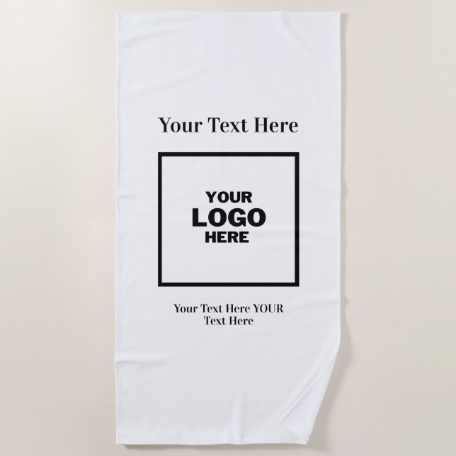 Serviette De Plage Logo (Devant)