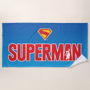 Serviette De Plage Logo classique Superman Bold