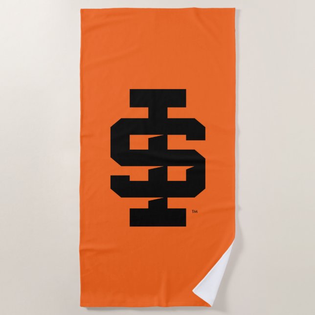 Serviette De Plage Logo de l'Université d'État de l'Idaho (Devant)