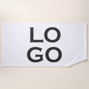 Serviette De Plage Logo de société ou d'entreprise personnalisé