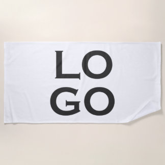 Serviette De Plage Logo de société ou d'entreprise personnalisé