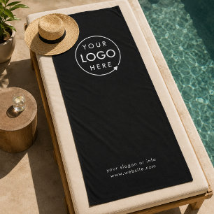 Serviette de plage   Logo personnalisé Marque d'en