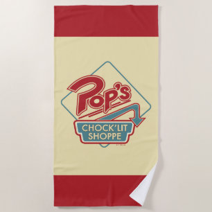 Serviette De Plage Logo rouge de la boutique Pop's Chock'Lit