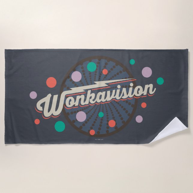 Serviette De Plage Logo Wonkavision (Devant)