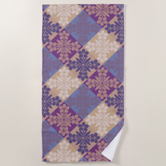 Serviette De Plage Lokanui hawaiian quilt plumeria