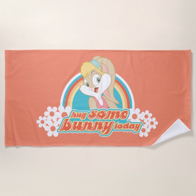 Serviette De Plage Lola Bunny Hug De Lapin Aujourd'Hui (Devant)