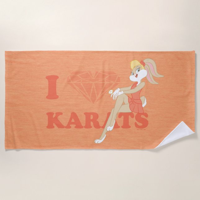 Serviette De Plage Lola Bunny I Heart Karats (Devant)