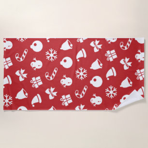 Serviette De Plage Lolailo 12 Joyeux Noël/Feliz Navidad