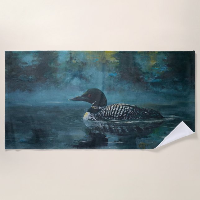 Serviette De Plage Loonell - Canard Loon (Devant)