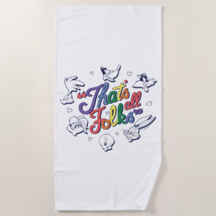 Serviette De Plage LOONEY TUNES™ - C'est tout le monde ! Insigne de f