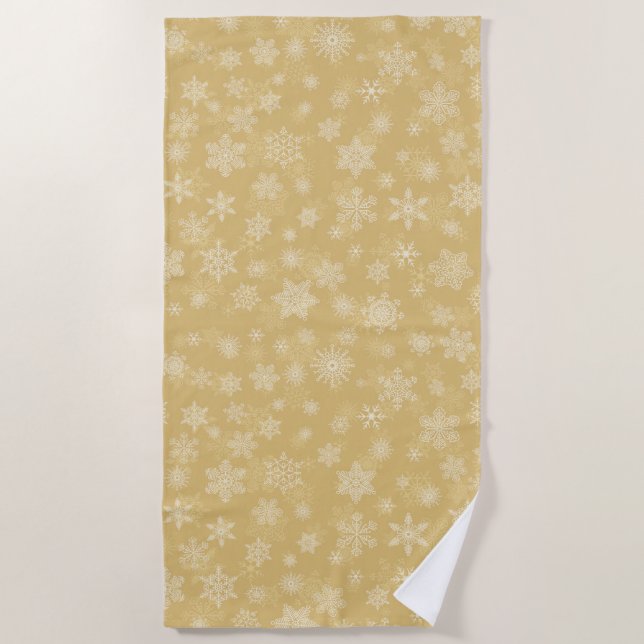 Serviette De Plage L'or de Christma (Devant)