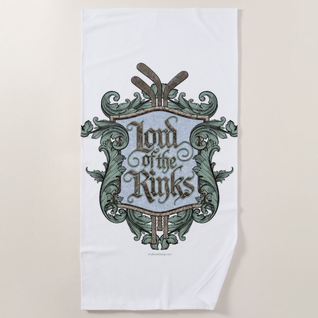 Serviette De Plage Lord Of The Rinks (hockey) (Devant)