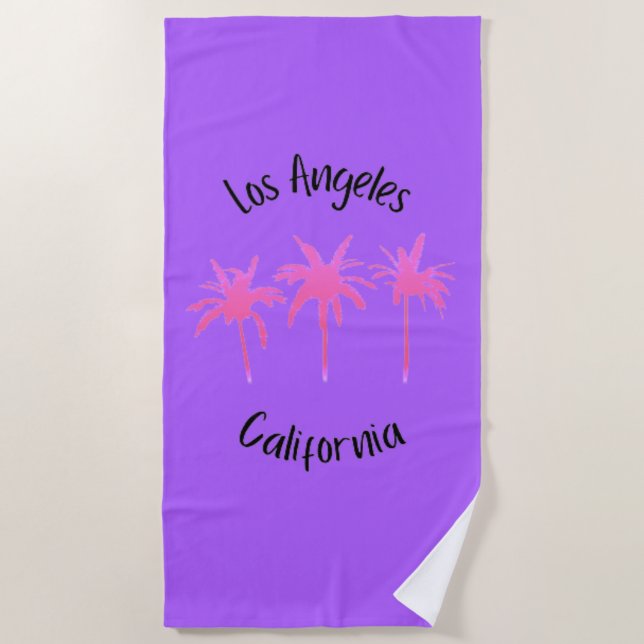 Serviette De Plage Los Angeles Californie (Devant)