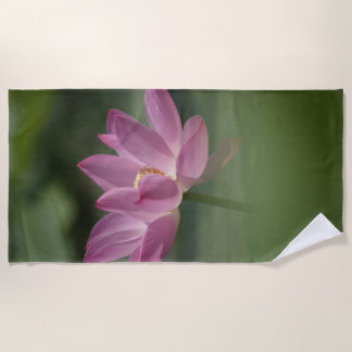 Serviette De Plage Lotus Blossom Rose Sacré - Serene Zen Art pour Med
