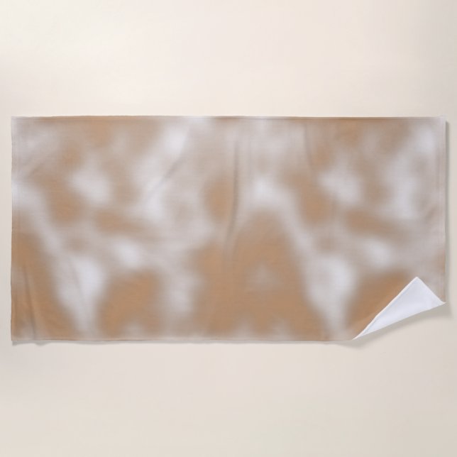 Serviette De Plage Lovable Orangy Classic Ombré Blanc (Devant)