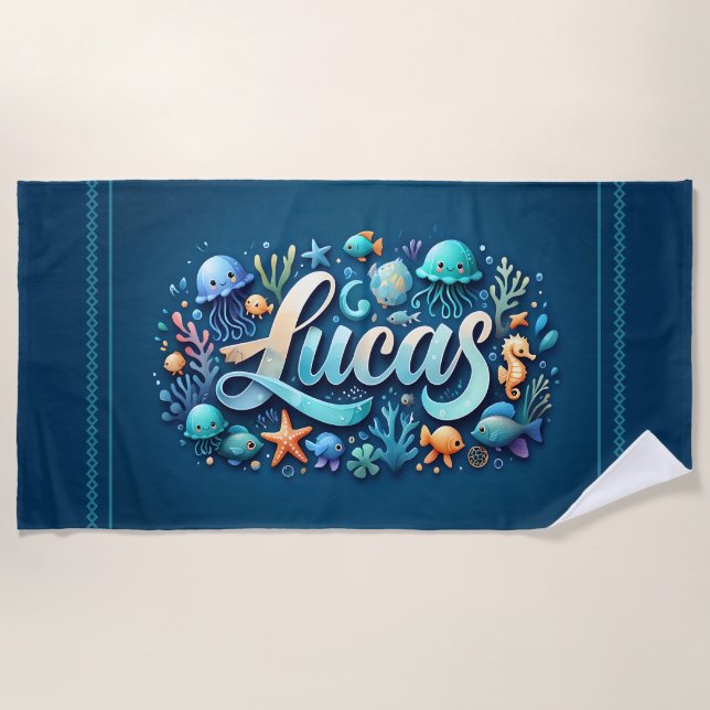 Serviette De Plage Lucas Ocean Adventure Beach Towel (Devant)