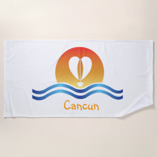 Serviette De Plage Luffers Sunset_Heart-Shaped Sail_Cancun