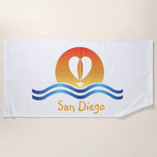 Serviette De Plage Luffers Sunset_Heart-Shaped Sail_San Diego