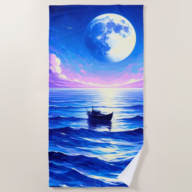 Serviette De Plage Lune (Devant)