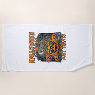Serviette De Plage Lunettes de soleil Halloween Party No Tracks Just 