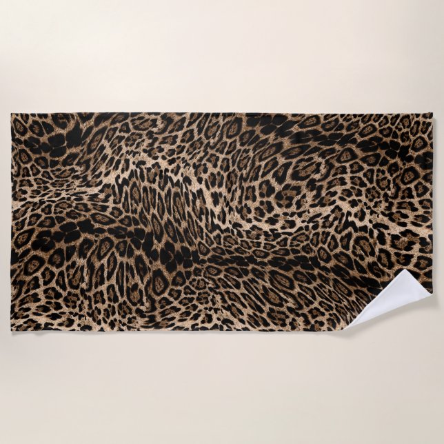 Serviette De Plage Luxury Animal Print beach Towel (Devant)