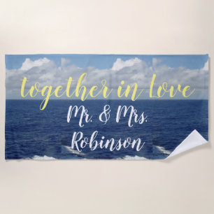 Serviette De Plage M. et Mme Ocean Waves Beach Towel